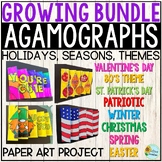 Agamograph Paper Art Project Bundle | Holidays, Seasons, a