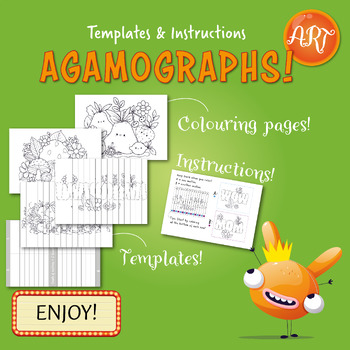 Preview of Agamographs - Templates & instructions!