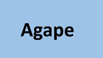 Preview of Agape love