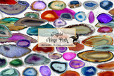 Agate Megapack - geode clipart textures, geology