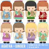 Agatha Angels - Gingerbread - Clipart Graphics