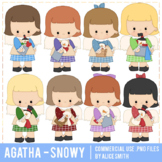 Agatha Angels - Winter Snowy - Clipart Graphics