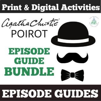 Preview of Agatha Christie Poirot Episode Guide BUNDLE | Digital & Print Worksheets