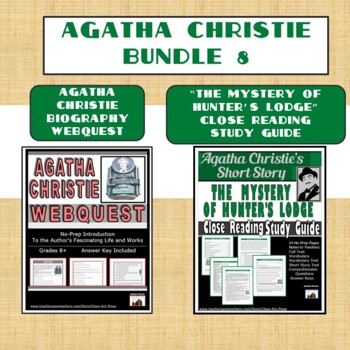 Preview of AGATHA CHRISTIE Webquest and Short Story Bundle 8 | Worksheets