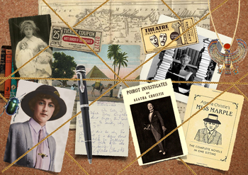 Agatha Christie collage image for PPT by King Alfred's Parlor | TpT