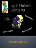 Age 7 - 9 Halloween Activity Pack