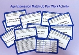 Age Expression Match-Up Pair Work Activity