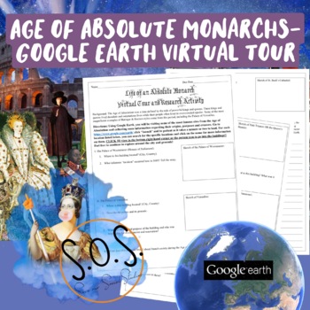 Preview of Age of Absolute Monarchs- Google Earth- Virtual Field Trip