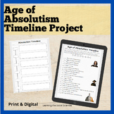 Age of Absolutism Timeline Project: Print & Digital