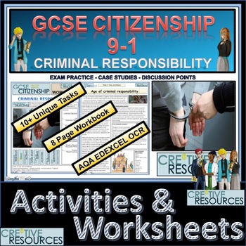 Preview of Age of Criminal Responsibility Student Work Booklet & Activities