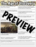 Age of Discovery Worksheet - PDF and Google Slides