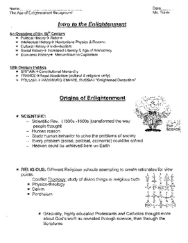 Preview of Age of Enlightenment: Background, Origins, and Characteristics- Great Handout!!