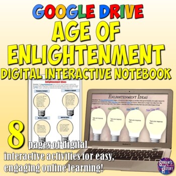 Preview of Age of Enlightenment Google Drive Interactive Notebook