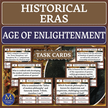Preview of Age of Enlightenment Quiz: Task Cards