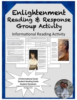 Preview of Age of Enlightenment Reading & Response Group Activity