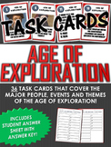 36 Task Cards for the Age of Exploration with Answer Sheet