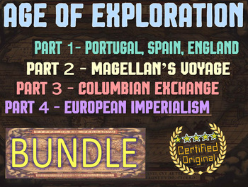 Preview of Age of Exploration (ALL 4 PARTS of the visual, textual, engaging 79-slide PPT)