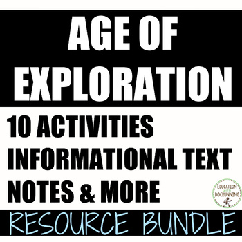 Preview of Age of Exploration Activities and Notes Bundle