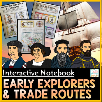 Preview of Age of Exploration Activity Interactive Notebook Map Early Explorers Project