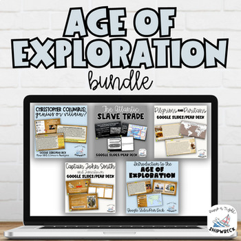 Preview of Age of Exploration Pear Decks and Interactive Activities and Lessons Bundle