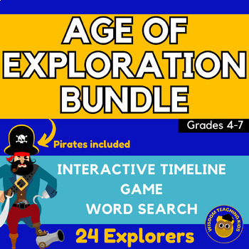 Preview of Age of Exploration Bundle (Interactive Timeline, Game, Explorers Word Search)