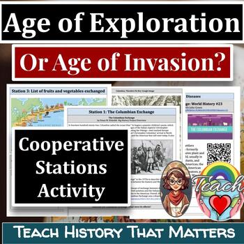 Preview of Age of Exploration Columbian Exchange Middle Passage Readings Station Activities