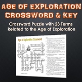 Age of Exploration - Crossword Puzzle and Key (23 Terms an