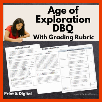 Preview of Age of European Exploration DBQ - Document Based Question: Print & Digital