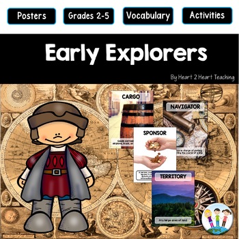 Preview of Age of Exploration: Early European Explorers Vocabulary Posters Word Wall