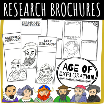 Preview of Age of Exploration: Explorer Research Brochures (with & without prompts)