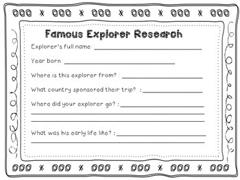 Preview of Age of Exploration, Explorers research/webquest