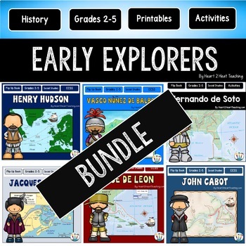 Preview of Early Explorers Bundle of Activities Comprehension Passages Print + Digital