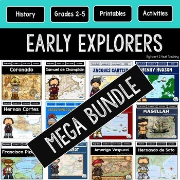 Preview of Early European Explorers Bundle 14 Explorers Comprehension Passages & Activities
