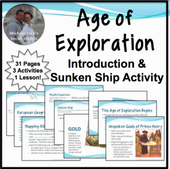 Preview of Age of Exploration Introduction Notes w/Sunken Ship Activity & Pair & Share