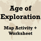 Age of Exploration! Map Activity and Worksheet plus Answer Key