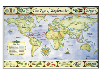 Age of Exploration Map Poster by Chuck Behm | Teachers Pay Teachers