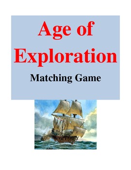 Preview of Age of Exploration - Matching Game