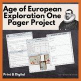 Age of European Exploration One Pager or Infographic Proje