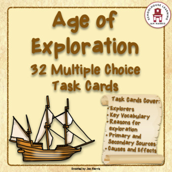 Preview of Age of Exploration Task Cards - Multiple Choice