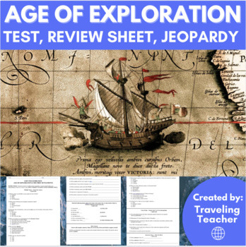 Preview of Age of Exploration Test, Review Sheet and Jeopardy: Assessment