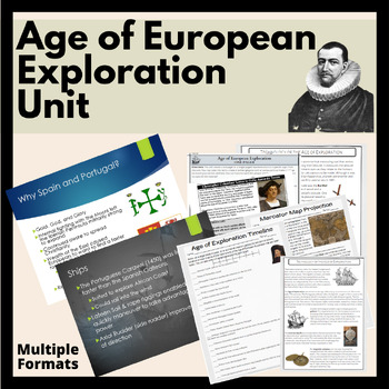 Preview of Age of Exploration Unit: PPT, Test, Activities, & Projects! Multiple Formats