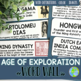 Age of Exploration Word Wall
