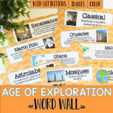 Age of Exploration Word Wall