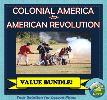 Preview of Colonial America to the American Revolution VALUE BUNDLE! (for 5th-8th Graders)