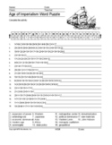 Age of Imperialism Word Search Worksheet and Vocabulary Pu