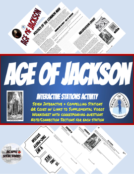 Preview of Age of Jackson Interactive Stations Activity