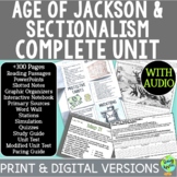 Age of Jackson & Sectionalism Curriculum Unit Plan with Di