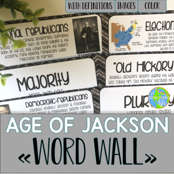 Preview of Age of Jackson Word Wall