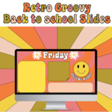 Agenda & Meet the Teacher Retro Groovy Slides 
