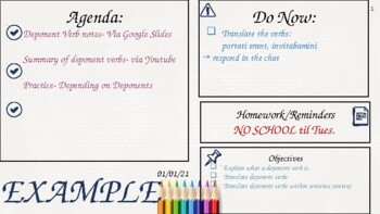 Agenda Objectives Powerpoint By Tschoegel Teachers Pay Teachers